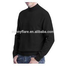 Camisola de cashmere ajustada de homens de malha